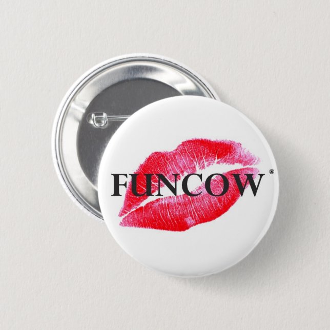 FUNCOW ROSA KUSS BUTTON (Vorne & Hinten)