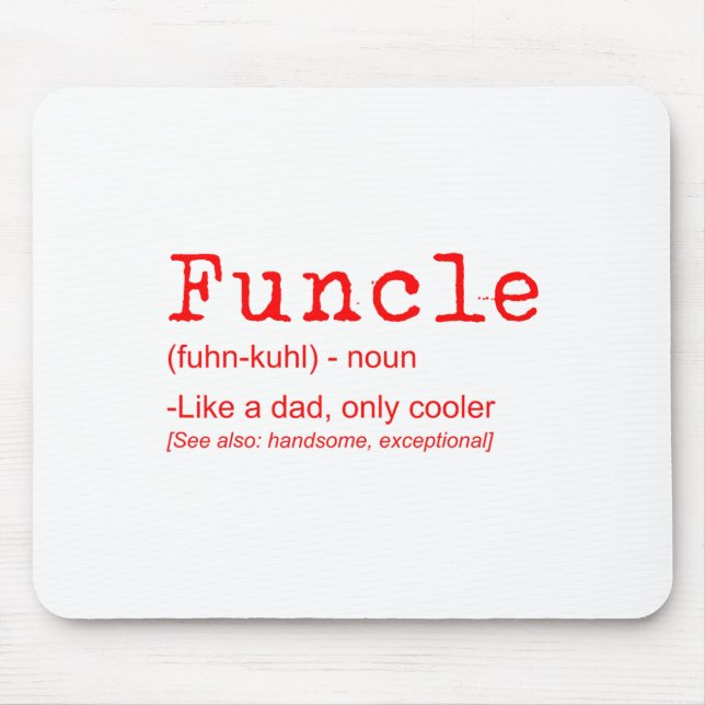 Functional Definition Funny Joke-Geschenk für Onke Mousepad (Vorne)