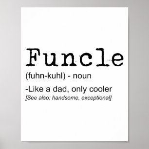 Functional Definition Funny Joke-Geschenk für Onke Poster