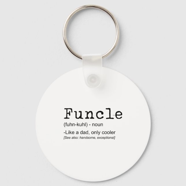 Functional Definition Funny Joke-Geschenk für Onke Schlüsselanhänger (Vorderseite)
