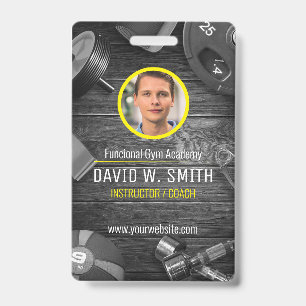 Functional Gym Instructor Coach Ausweis