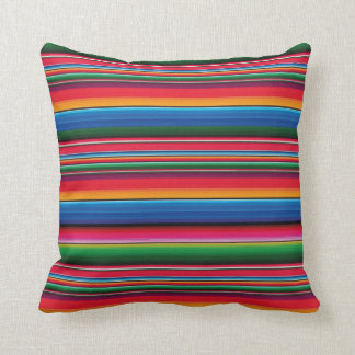 Funda De Cojín Red Serape Saltillo traditional mex Kissen