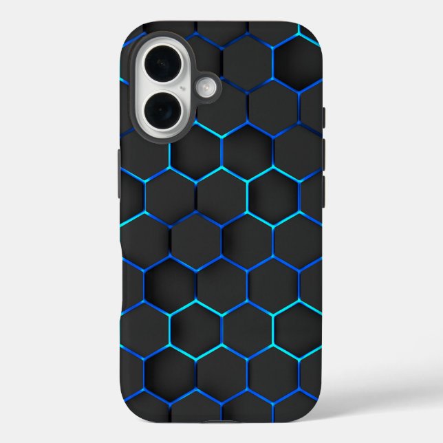 Funda futurista, cyber 3d Case-Mate iPhone hülle (Rückseite)