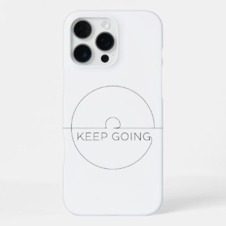 Funda iPhone Premium ‘Keep Going’ – Minimalista 16 Pro Max Hülle