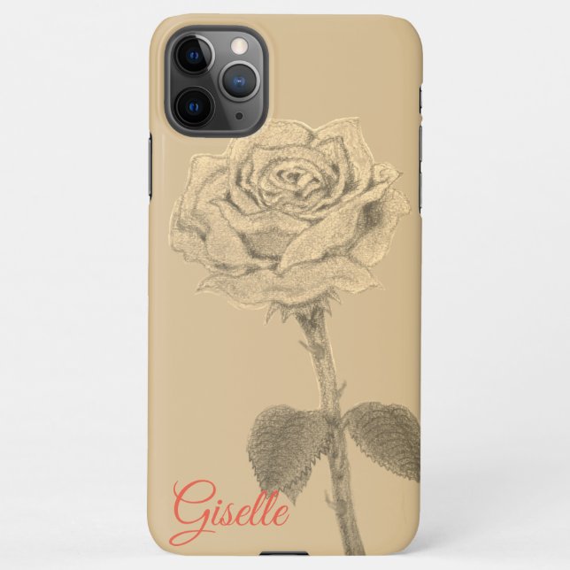 Funda Para iPhone rose Hülle (Rückseite)