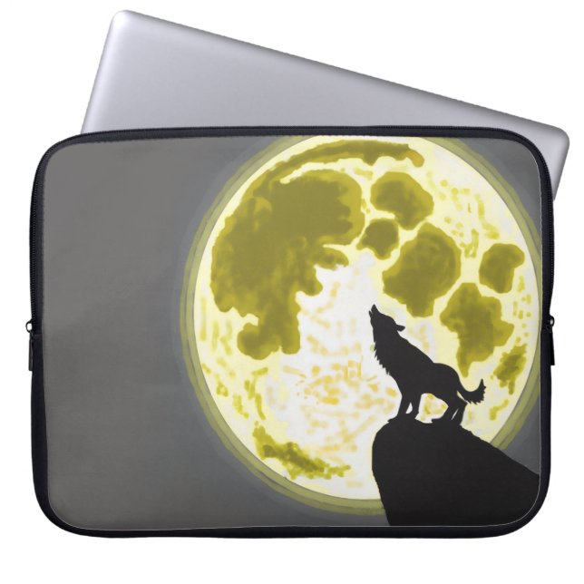 Funda Para Laptop Howling wolf Laptopschutzhülle (Vorderseite)