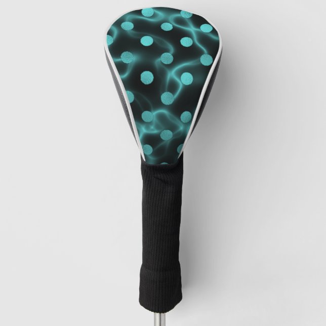 Funda para palo de golf turquesa con negro headcover (Vorderseite)