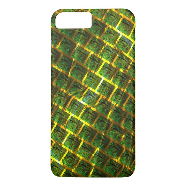 Fundo com imagem verde sob grade dourada? Case-Mate iPhone hülle (Rückseite)