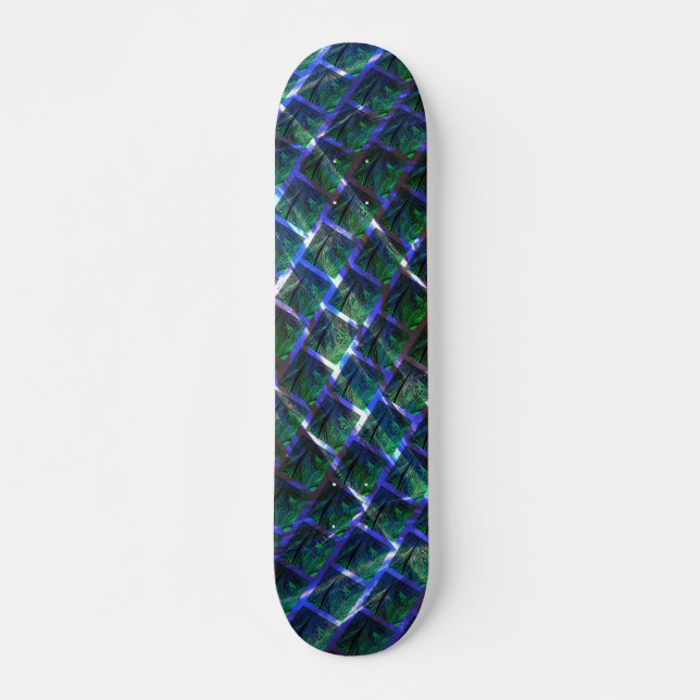 Fundo com imagem verde sob grade escura? skateboard (Vorne)
