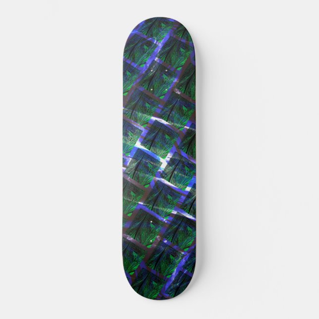Fundo de imagem verde sob grade escura? skateboard (Vorderseite)