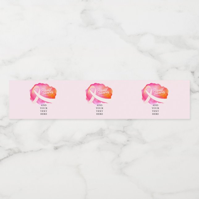 Fundraiser für das formale Bewusstsein für den ros Wasserflaschenetikett (Einzelnes Label)