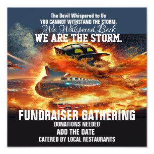 FUNDRAISER WIR WERDEN STEIGEN FOTODRUCK