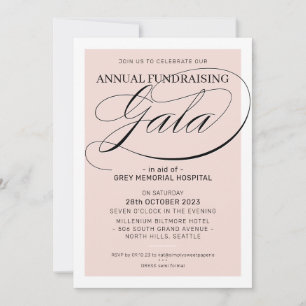FUNDRAISIERENDES GALA-Ereignis extravaganter Goldr Einladung