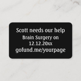 Fundraising-Event für Friend QR-Code gehen Sie Fon Visitenkarte