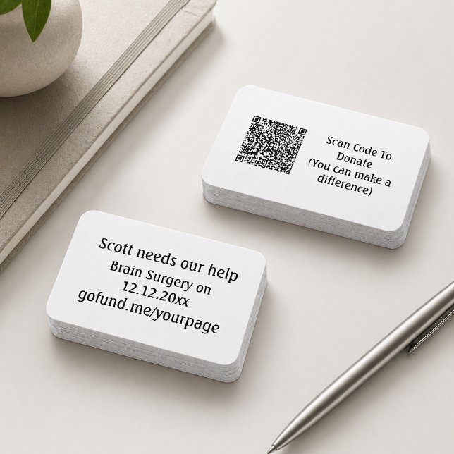 Fundraising-Event für Friend QR-Code gehen Sie Fon Visitenkarte (Von Creator hochgeladen)