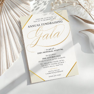 FUNDRAISING-GALA elegantes modernes Ereignis elfen Einladung