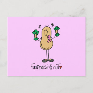Fundraising-Nuss-T-Shirts und Geschenke Postkarte
