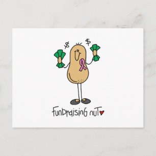 Fundraising-Nuss-T-Shirts und Geschenke Postkarte