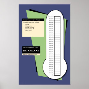 Fundraising-Thermometer Poster
