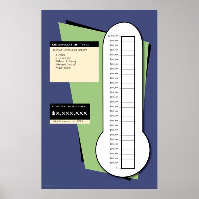 Fundraising-Thermometer Poster (Vorne)