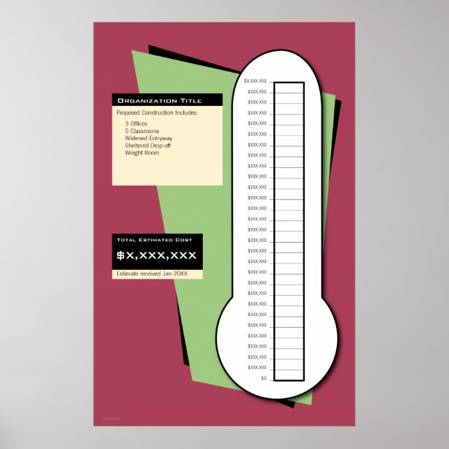 Fundraising-Thermometer Poster (Vorne)