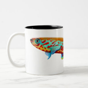 Fundulopanchax Gardneri Killifish-Tasse Zweifarbige Tasse