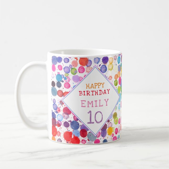 Fundus Colorful Watercolor Paint Blocks Kindergebu Kaffeetasse (Links)