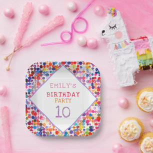 Fundus Colorful Watercolor Paint Blocks Kindergebu Pappteller