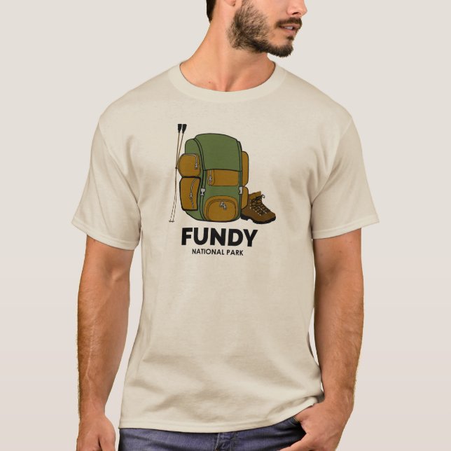 Fundy National Park Backpack T-Shirt (Vorderseite)