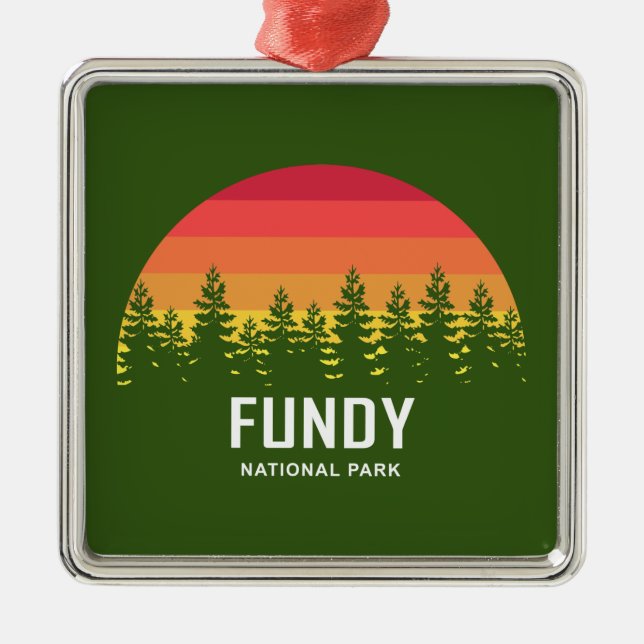 Fundy National Park Ornament Aus Metall (Vorne)