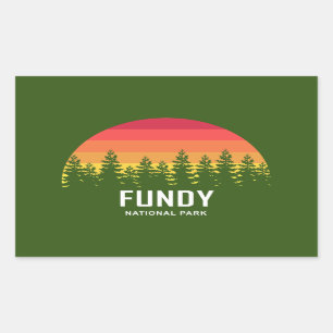 Fundy National Park Rechteckiger Aufkleber