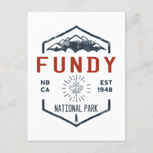 Fundy Nationalpark Kanada Vintage-Distressed Postkarte