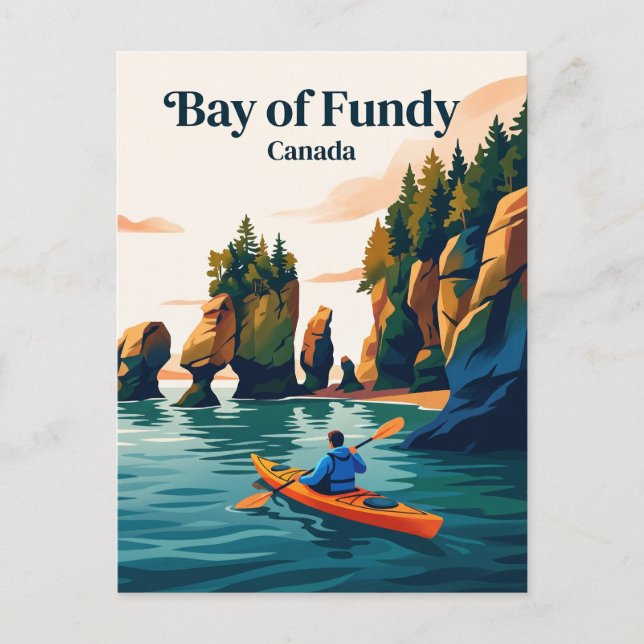 Fundybucht, Kanada Postkarte (Vorderseite)