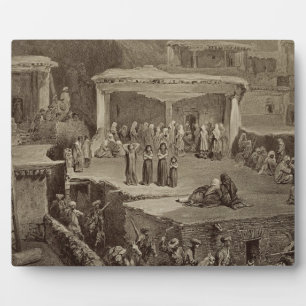 Funeral Ceremony in the Ruins at Akhaltchi, Dagest Fotoplatte