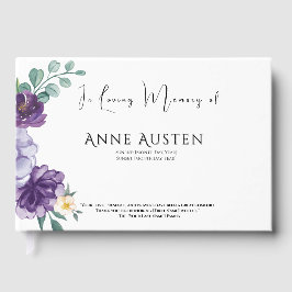 Funeral Guest Book - Editable Gästebuch