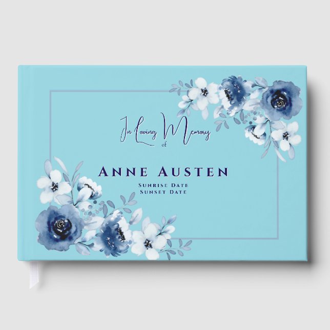 Funeral Guest Book Gästebuch (Vorderseite)