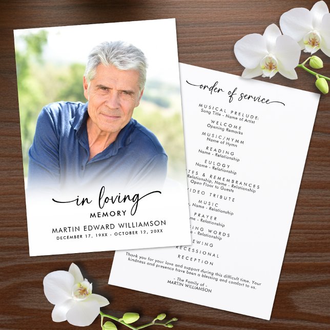 Funeral Order of Service In Loving Memory Programm (Von Creator hochgeladen)
