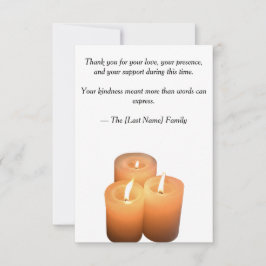 Funeral Thank You Card Dankeskarte