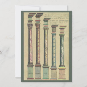 Fünf Architekturaufträge von Vignola Einladung