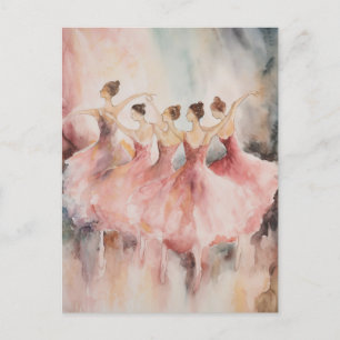 Fünf Balletttänzer Postkarte