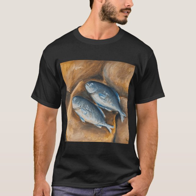 Fünf Brote und zwei Fische T-Shirt (Vorderseite)