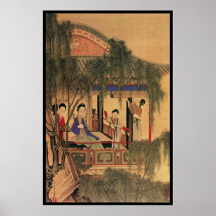 Fünf chinesische Ladys Poster