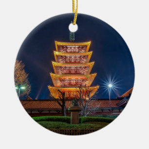 Fünf-Dach Pagode am Asakusa Tempel, Tokyo Keramik Ornament