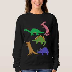 Fünf Dinosaurier-Kleidung Sweatshirt