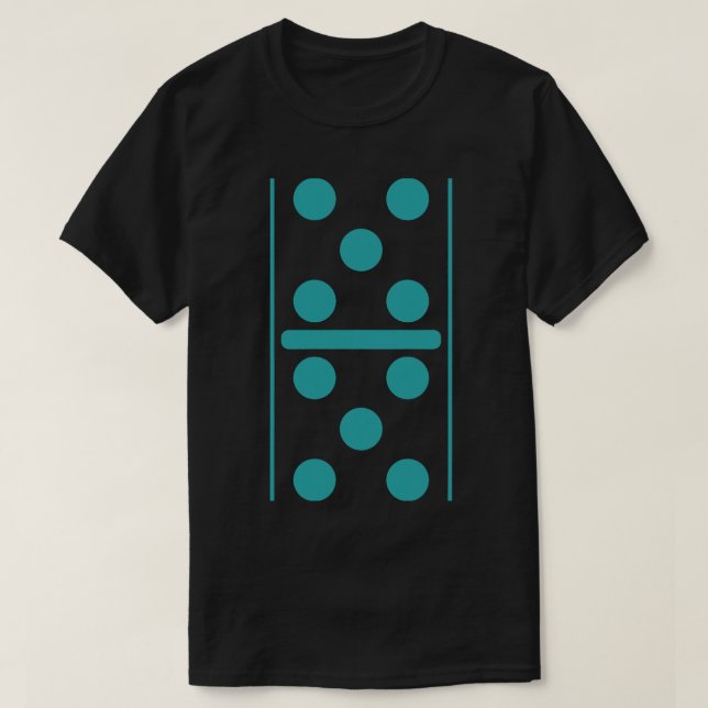 Fünf Dominospieler T-Shirt (Design vorne)