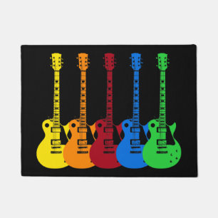 Fünf E-Gitarren Fußmatte