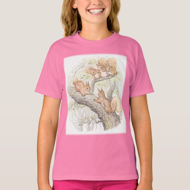 Fünf Eichhörnchen T-Shirt (Vorderseite)