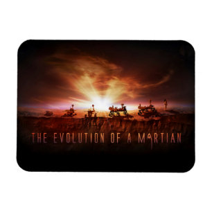 Fünf erfolgreiche Mars Rovers Magnet