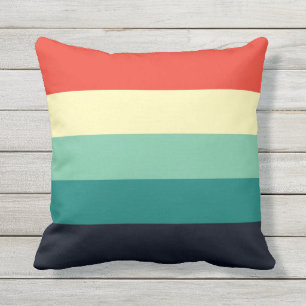 Fünf Farben Combo - Blue Aqua Green Yellow Red Kissen