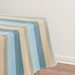 Fünf Farben Streifen Blau brauner Sand Beige Türki Tischdecke